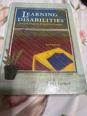 Learning Disabilities Sixth Edition by Janet Lerner - Blue & Tan Hardcover